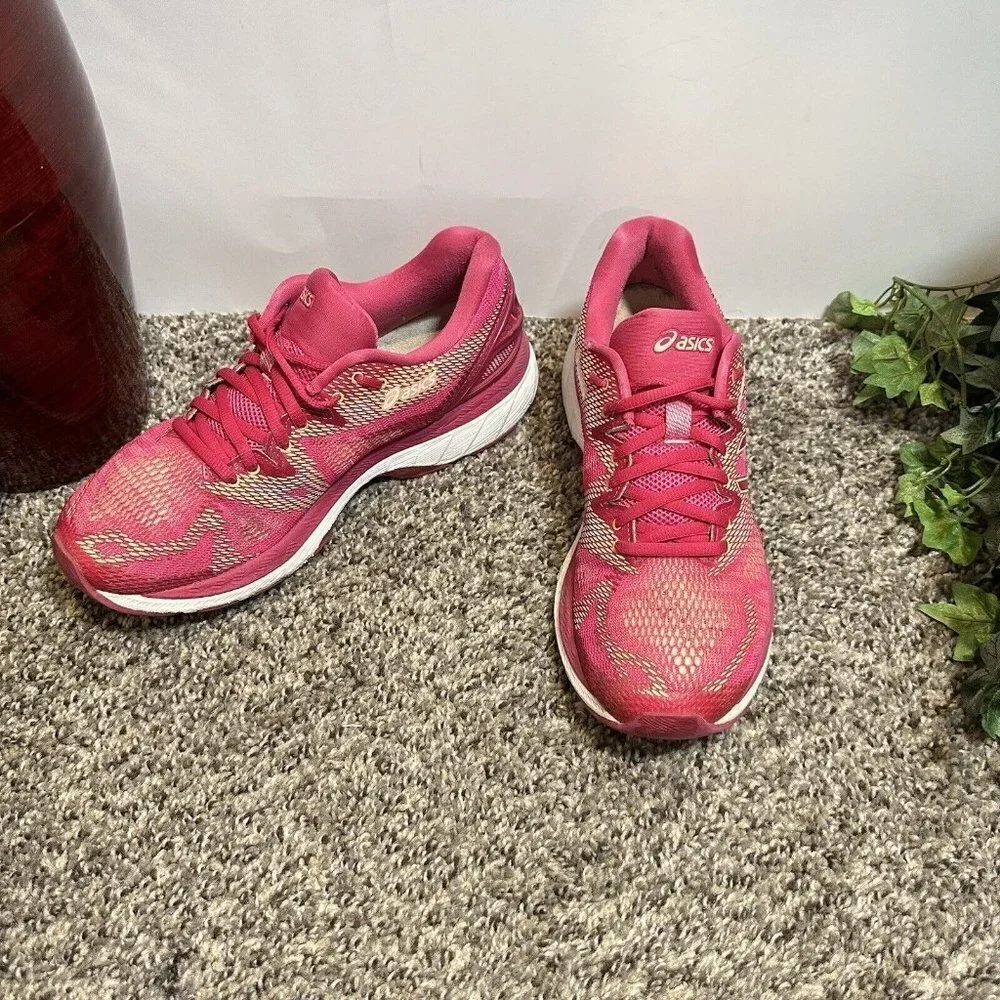 ASICS Gel-Nimbus 20 Womens Size 8.5 Athletic Running Shoes Pink T850N